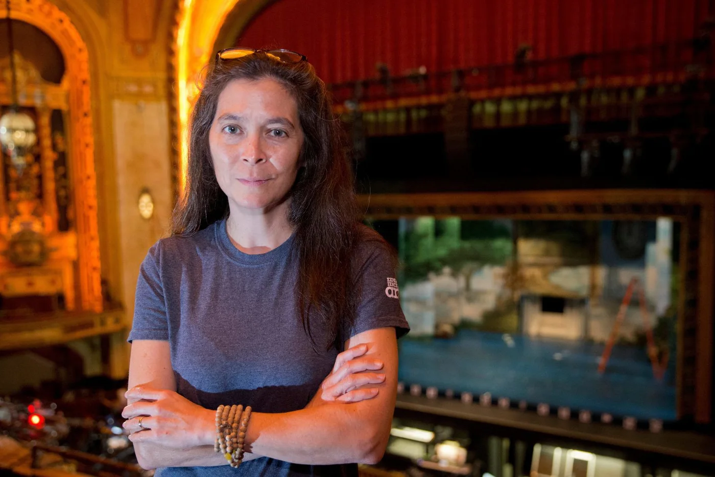 “Finding Neverland” director Diane Paulus at work in Shea’s Performing Arts Center, Sept. 29, 2016